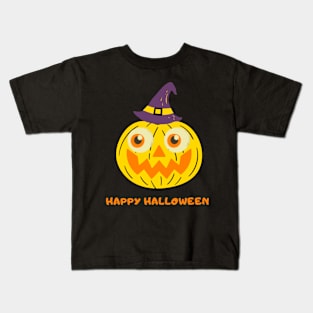 newest halloween pumpkin t-shirt Kids T-Shirt